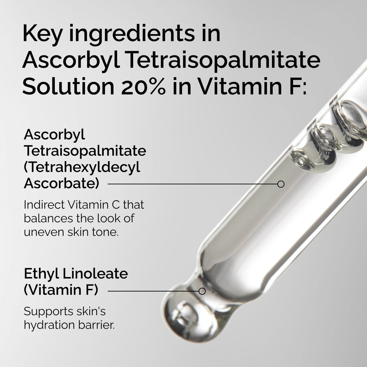 Ascorbyl Tetraisopalmitate Solution in Vitamin F Targeted Serum Care F3